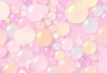 Abstract pastel bubble pattern background, seamless texture,  summer,  trendy