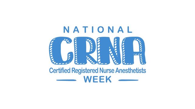 Celebrating national crna week with a festive design for certified registered nurse anesthetists. Ideal for social media posts and presentations.