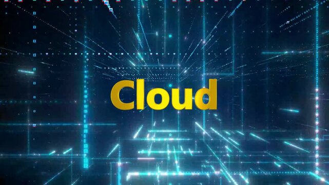 The glowing golden letters 'Ci' are showcased within a sophisticated blue digital network, representing an advanced technological concept.