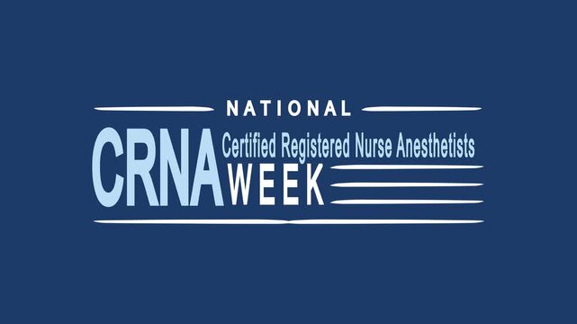 Celebrating national crna week with a professional and uplifting design for social media posts, online banners, or print materials.