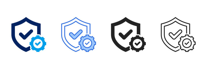 Reliability Icon Set Different Style Collection. 