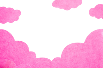 pink heart frame with transparent space for text