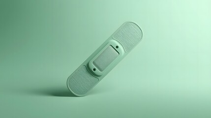 Medical Bandage Roll Isolated On Green