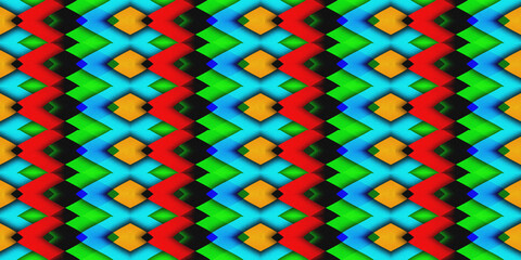 Abstract Zigzag Geometric Pattern with Grainy Noise Texture Background