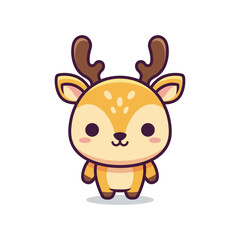 Adorable Cartoon Deer Illustration for Kids