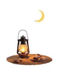 Cozy nighttime picnic