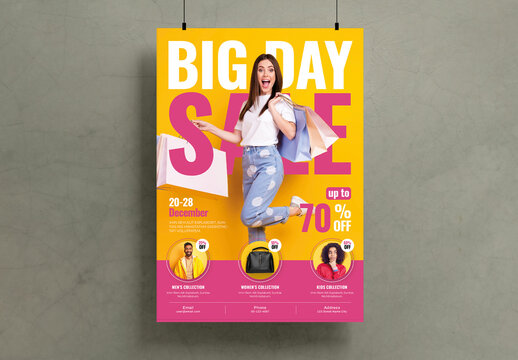 Fashion Big Sale Poster Template