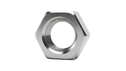 Hexagonal Metal Nut with Internal Threads