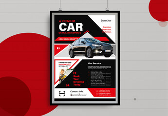 Professional Poster Template For Auto Detailing Service