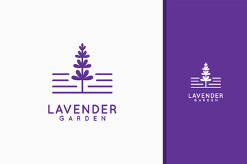 Lavender garden logo symbol icon design