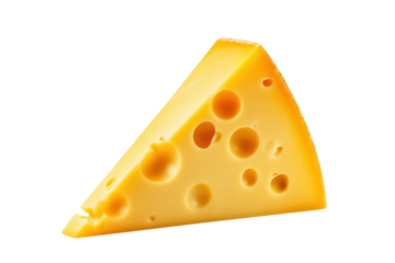 piece of cheese isolated