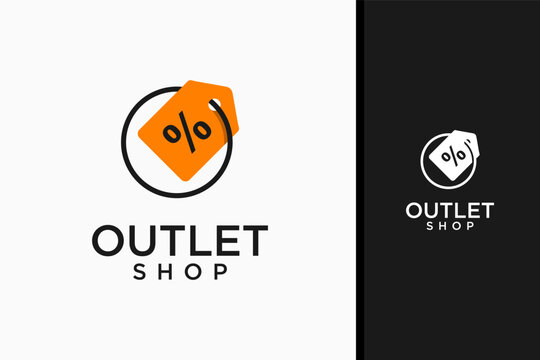 Outlet store logo symbol icon design