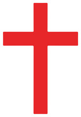 Obraz premium Simple Red Cross illustration, Nativity Character Clipart, Christian Nativity scene Design, Religious holiday Graphic 