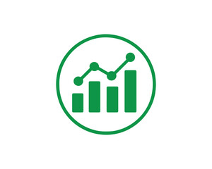 Data Chart icon vector art illustration.