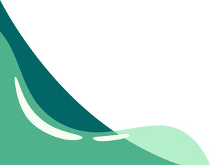 Abstract Wave Corner Shape