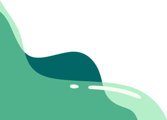 Abstract Wave Corner Shape