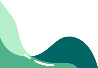 Abstract Wave Corner Shape