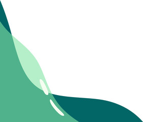 Abstract Wave Corner Shape