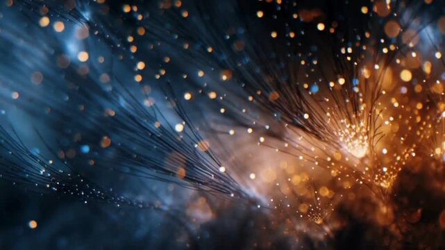 Firecracker Sparks Becoming Star Particles in Cosmic Space