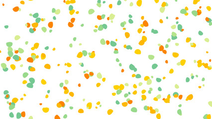 Obraz premium Colorful Confetti Dots Pattern on White Background
