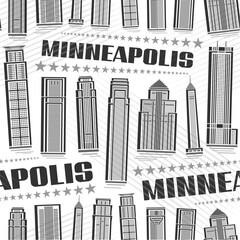 Vector Minneapolis Seamless Pattern