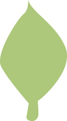 緑の葉のイラスト 透明背景