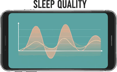 Unlock Your Best Rest A Digital Smartphone App Visualizing Personal Sleep Quality Data for Enhanced Health and Wellness Analysis