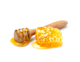 Honeycomb with honey liquid