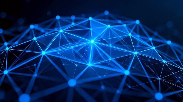 Blue network connection pattern