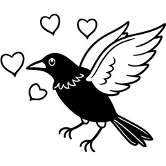 dove with heart