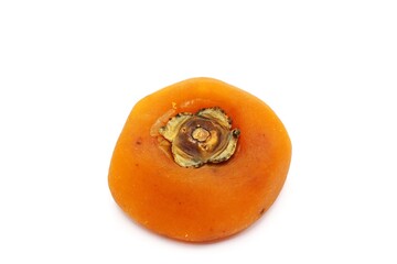 A Dried Persimmon, white background