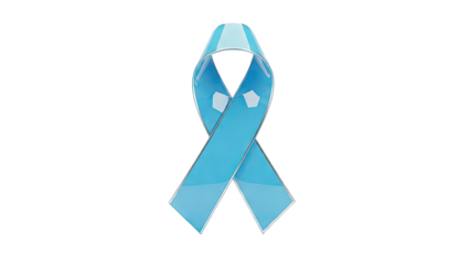 Blue awareness ribbon