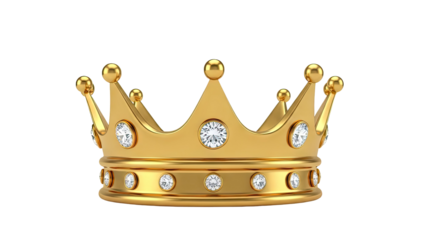 Golden Crown with Diamonds