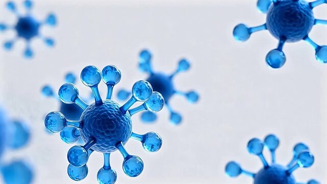 Blue viruslike particles