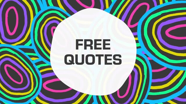 Free Quotes Colorful Rings Dark Background Circular 