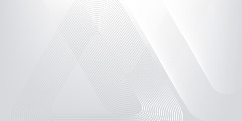 Abstract 3d background with round triangle shapes smooth, Abstract white curving architectural design. Visual element for banner header poster or cover. 3d rendering illustration for graphic design