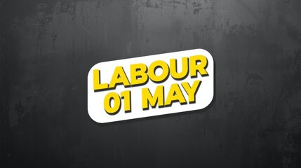 Labour campaign sticker for may 1st