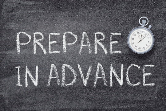 prepare in advance watch