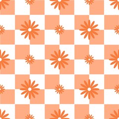 Autumn Leaves Seamless Pattern Vector Illustration with Colorful Fall Foliage