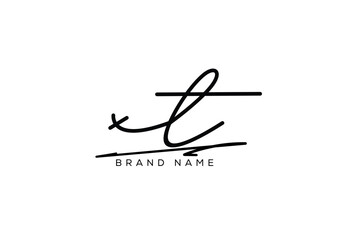 XT letter elegant cursive beauty handwriting logo. symbol design| typography logo| creative mark| corporate identity| signature logo.