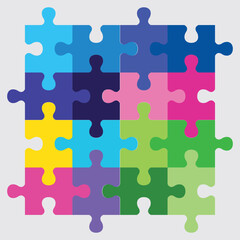 colorful puzzle pieces