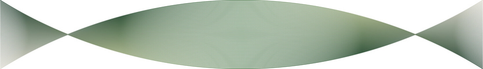 Fototapeta premium Abstract green gradient form with futuristic lines isolated on transparent background