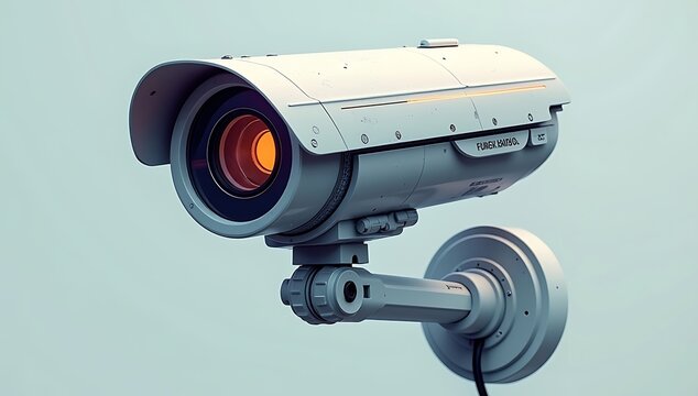 A security camera pointing in multiple directions at once