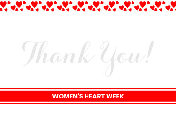 Women's Heart Week Holiday Concept
