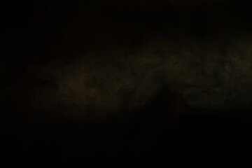 Abstract Dark Smoke Cloud Texture on Black Background - Mysterious and Atmospheric