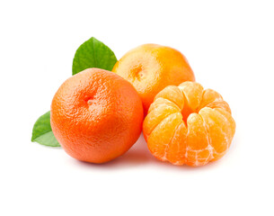 Ripe tangerine fruits