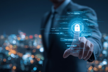 Digital Cybersecurity Shield