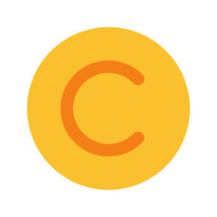coin flat icon