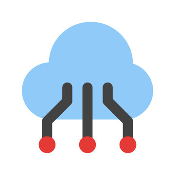 cloud computing flat icon