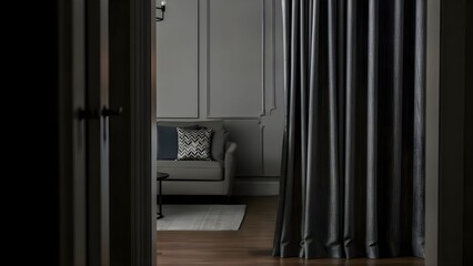 Elegant interior with cozy armchair and modern decor